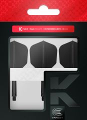 Target K-Flex Black NO6 - Dart Flights - Inbetween