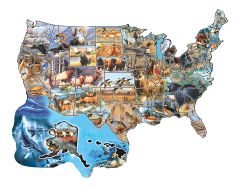 Cynthie Fisher - Wild America  -  Puzzle 600 pieces 