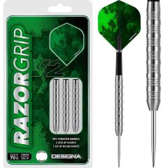 Designa Razor Grip V2 Darts - Steel Tip - M2 - Seven Lock