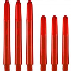 Nylon Edgeglow Polycarbonate Dart Shafts Donker Rood