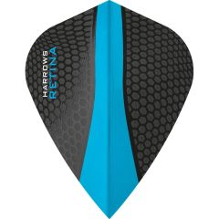 Harrows Retina Flight Zwart / Aqua Blauw | Kite