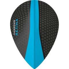 Harrows Retina Flight Zwart / Aqua Blauw | Peer