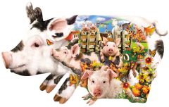Harvest Pigs  -  Puzzle 1000 pieces 