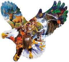 Jerry Gadamus - Forest Eagle  -  Puzzle 1000 pieces 