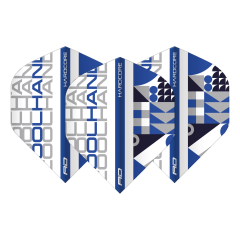 Luke Humphries Hardcore Cool Hand White & Blue - Dart Flights