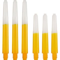 Nylon 2-Tone Dart Shafts Geel/Wit | OP=OP