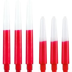 Nylon 2-Tone Dart Shafts Rood/Wit | OP=OP