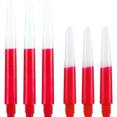 Nylon 2-Tone Dart Shafts Rood/Wit | OP=OP