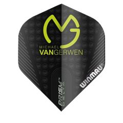 Winmau Flights MvG Gerwen Mega Black Green Logo