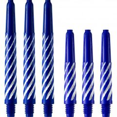 Nylon Spiroline Dart Shafts Blauw/Wit