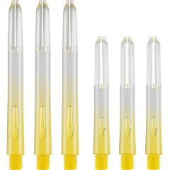 Nylon Vignette Gradient Plus 2-Tone Dart Shafts Geel/Clear