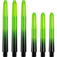 Nylon Vignette Plus 2-Tone Dart Shafts Zwart/Groen