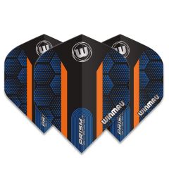 Winmau Prism Alpha Flight Extra Thick Black Blue & Orange Stripe